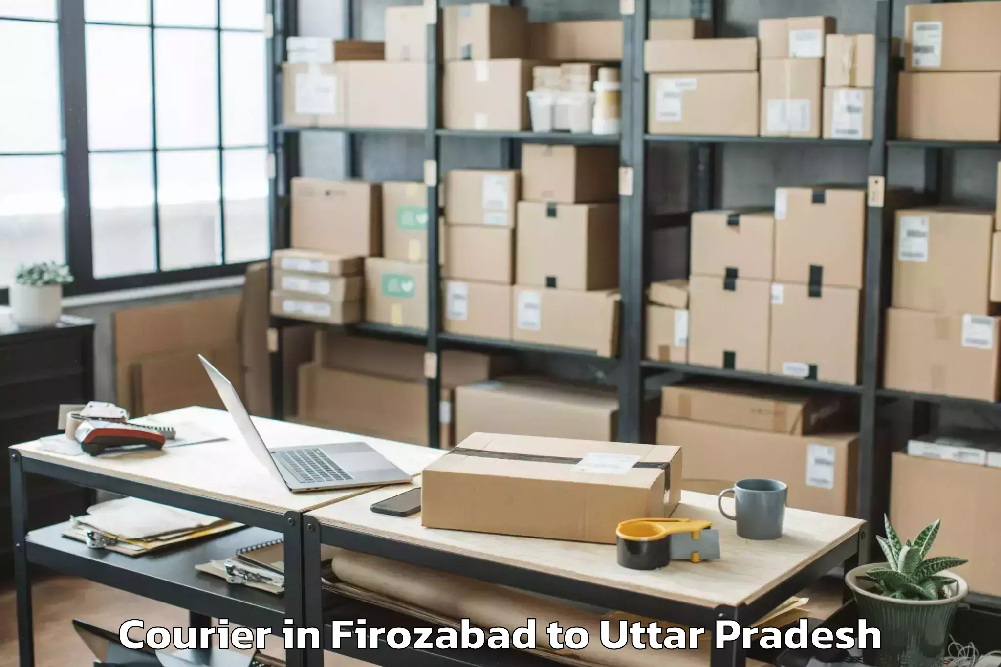 Easy Firozabad to Belthara Road Courier Booking